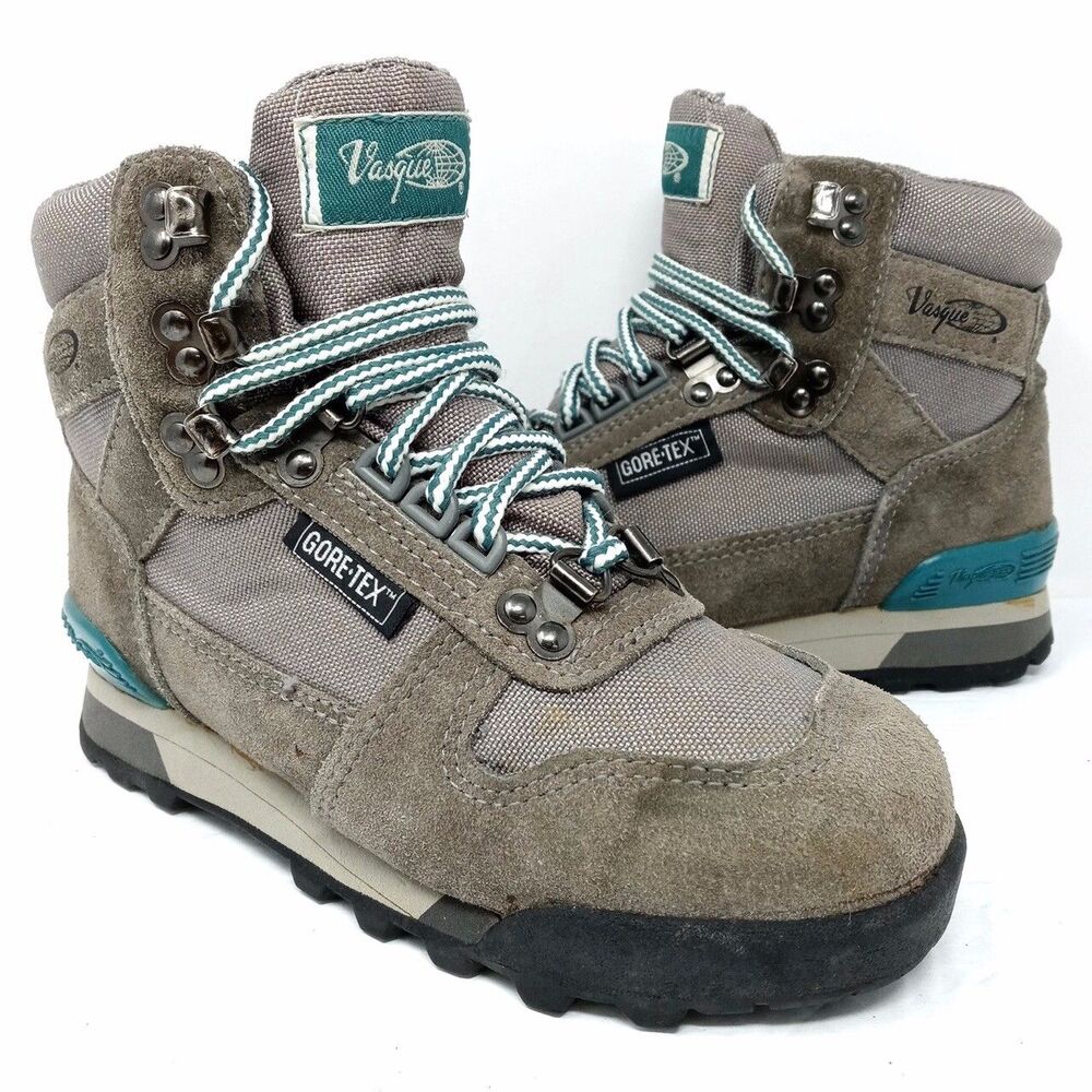 Vintage Vasque Clarion Gore-tex 7567 Gray Hiking Boots - Women's / Youth Size 5